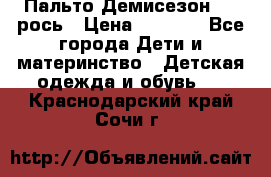 Пальто Демисезон 104 рось › Цена ­ 1 300 - Все города Дети и материнство » Детская одежда и обувь   . Краснодарский край,Сочи г.